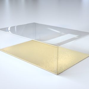 Transparante doos rechthoek 180x120x50 mm