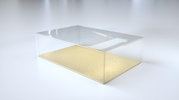Transparante doos rechthoek 180x120x50 mm