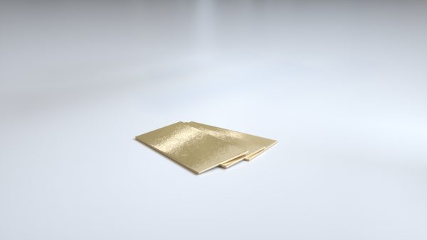 Goud karton tot het formaat 100x100 mm